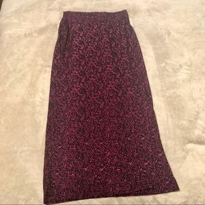 Thailand Dark Pink Purple Maxi Skirt Longyi Sarong